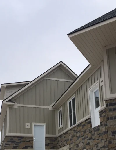 exterior siding installation with beautiful trim